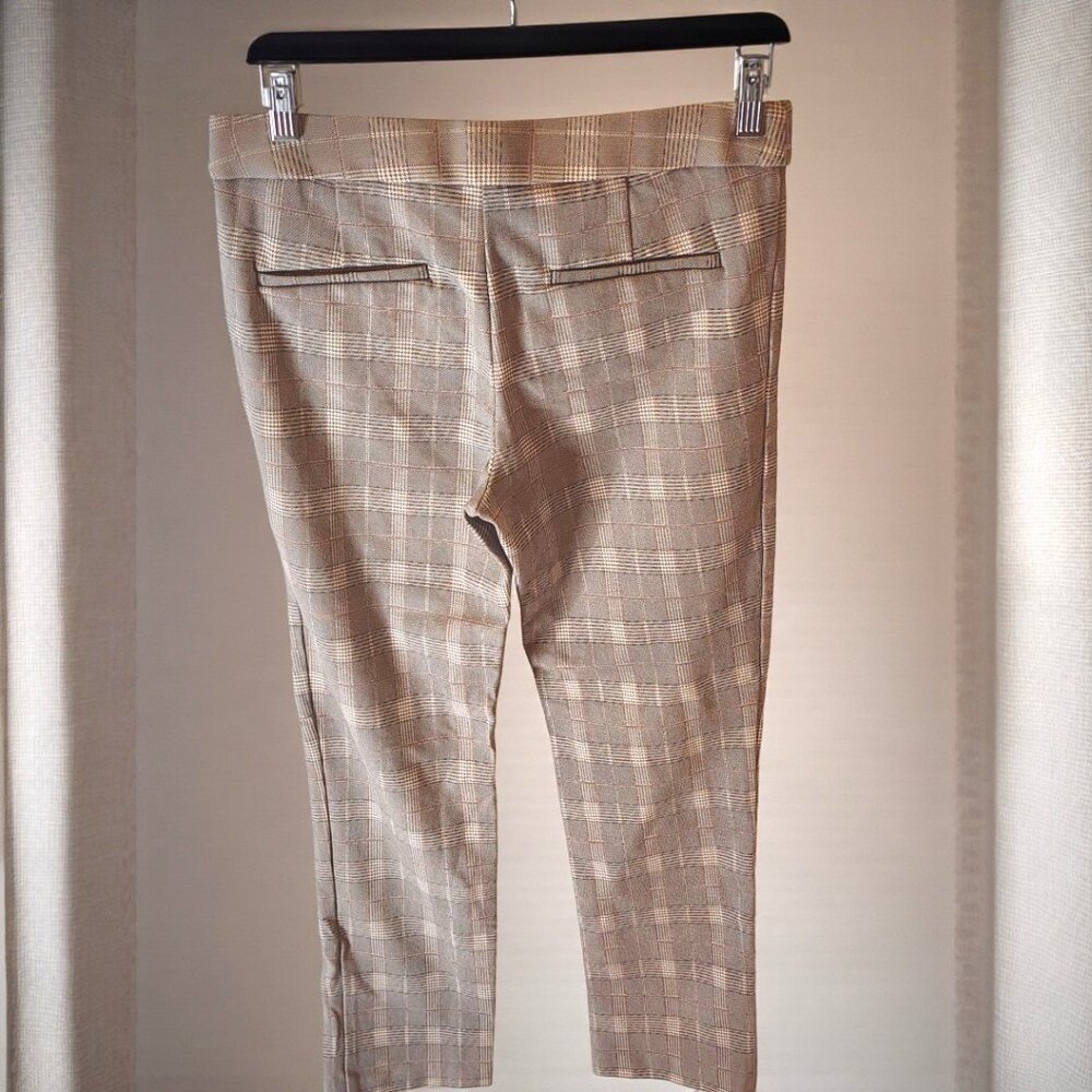 Amanda & Chelsea Plaid Capri Pants Sz 4 – Stretch Cropped Workwear - Picture 4 of 10